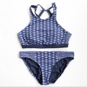 Athleta women’s swim bikini top high neck